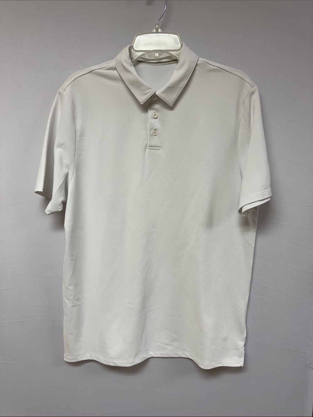 Vuori Gamepoint Men's Short Sleeve Polo Shirt White Size Large